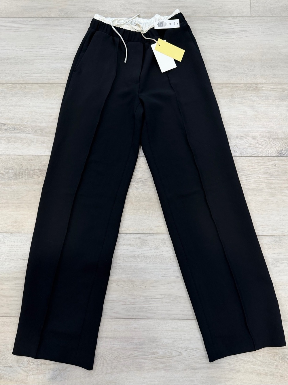 Aritzia Wilfred Sybil Pant 2XS Black Wide Leg Trousers NWT